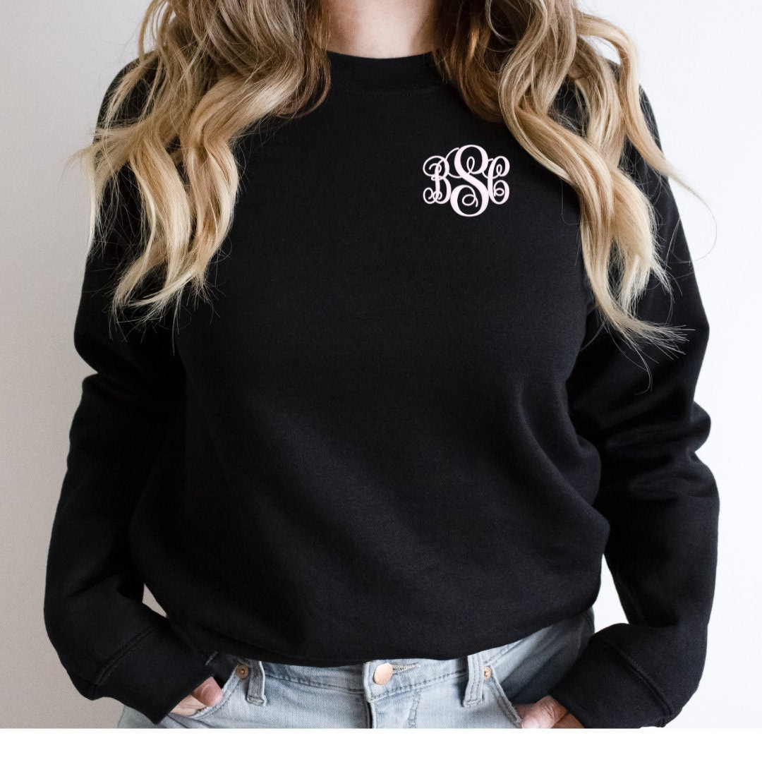Embroidered Monogram Sweatshirt
