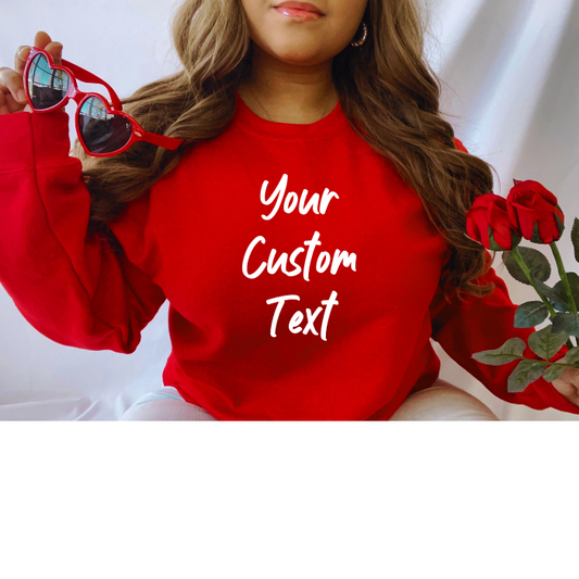 Love Embrace Custom Sweatshirt – Personalize for Valentine’s Day