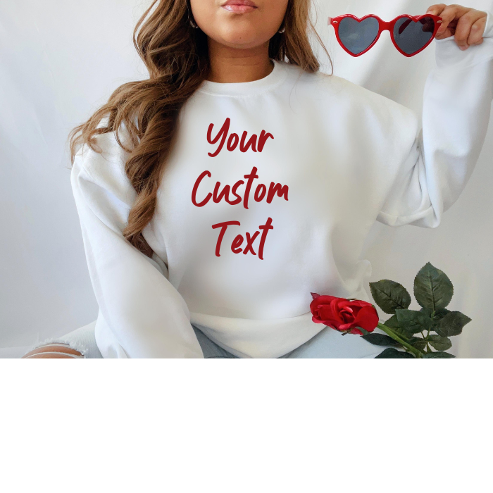 Love Embrace Custom Sweatshirt – Personalize for Valentine’s Day