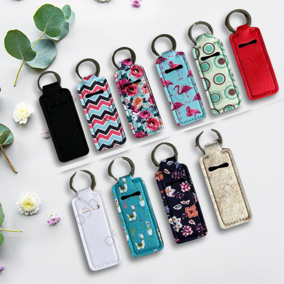 Lip Balm Buddy: Convenient Lip Balm Holder Keychain for On-The-Go Hydration!