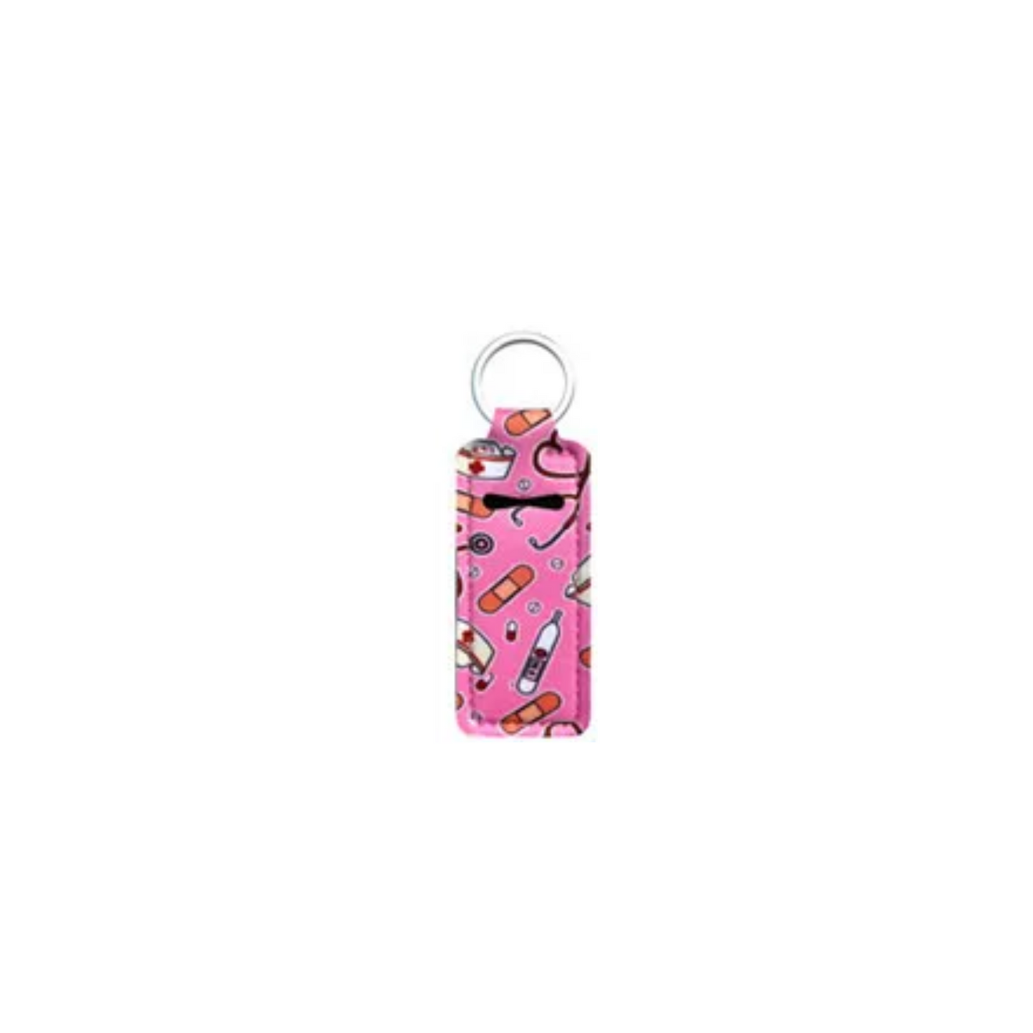 Lip Balm Buddy: Convenient Lip Balm Holder Keychain for On-The-Go Hydration!