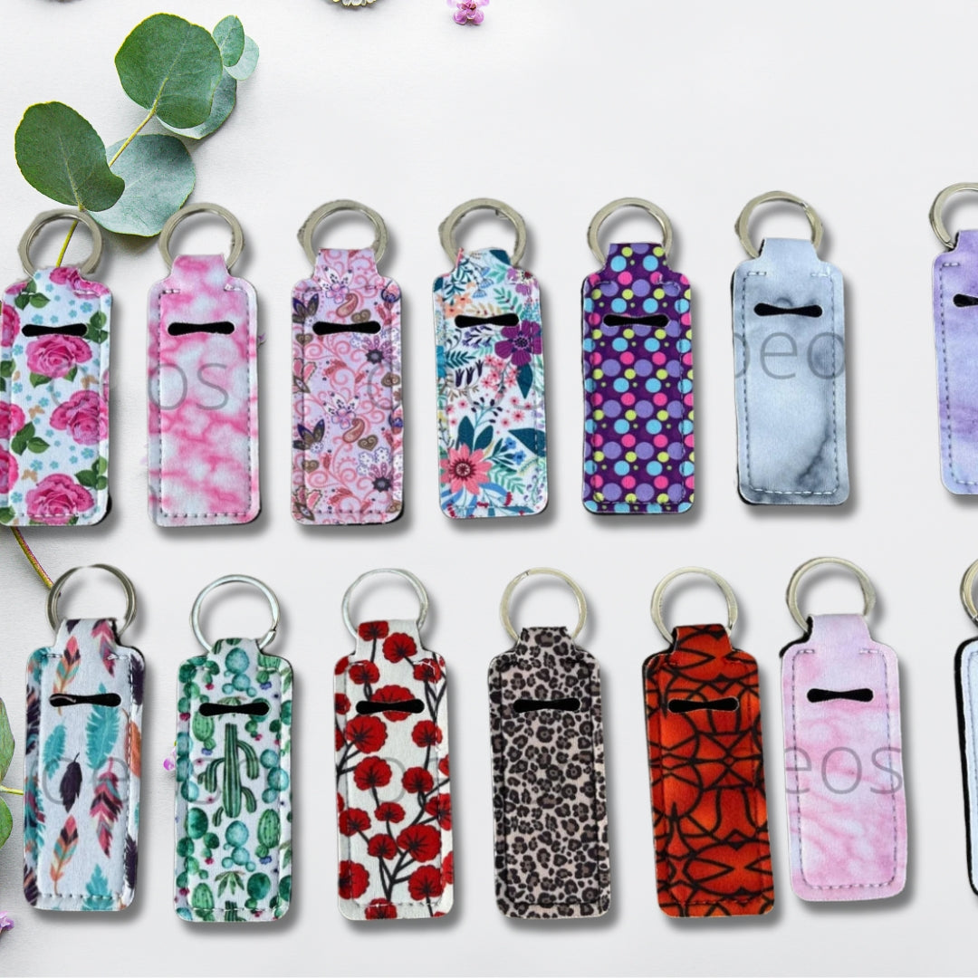 Lip Balm Buddy: Convenient Lip Balm Holder Keychain for On-The-Go Hydration!