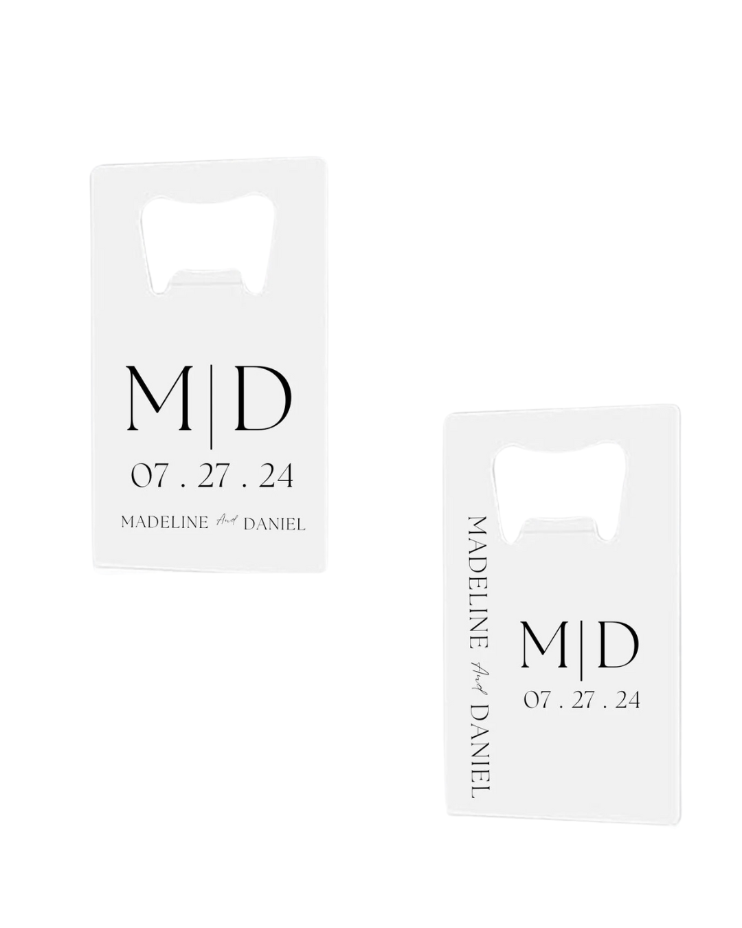 Personalized Wedding Bottle Openers - Custom Printed Favors