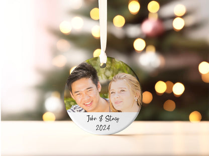 Personalized Couple Ceramic Ornament