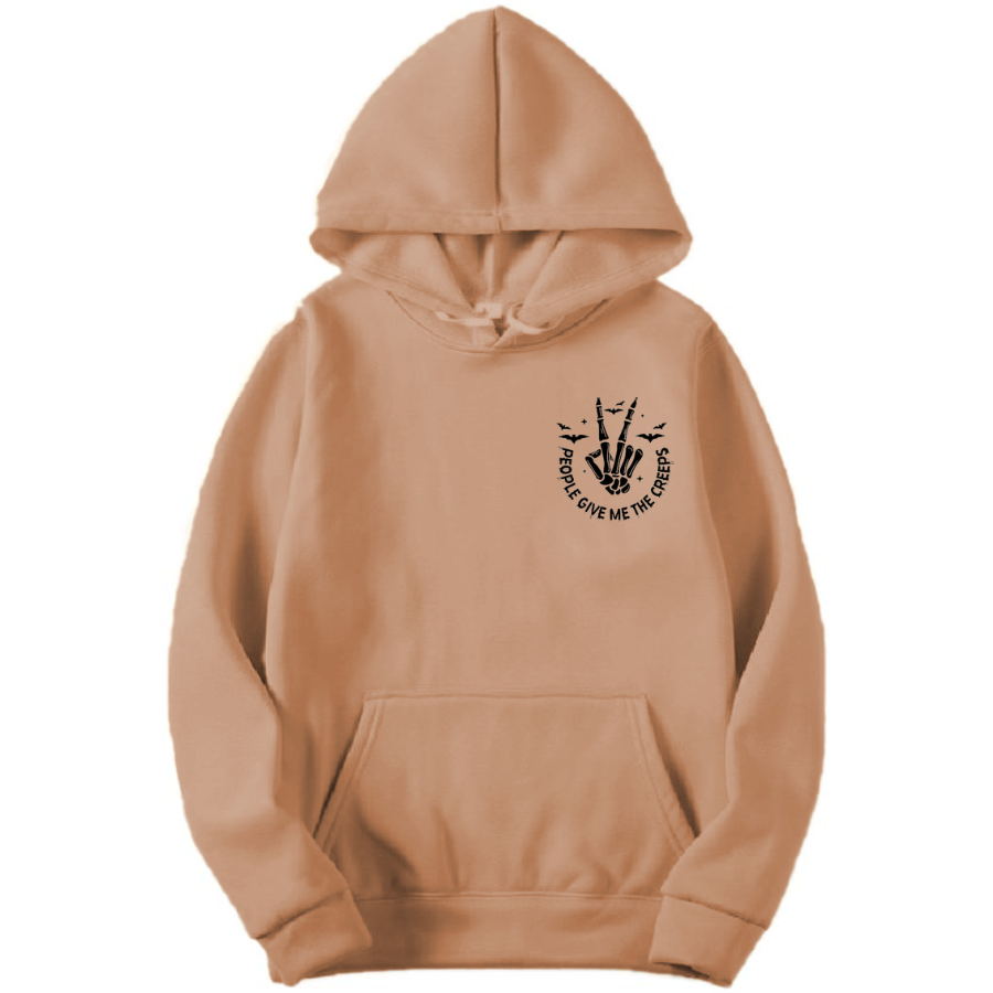 Embroidered Skeleton Hand Hoodie