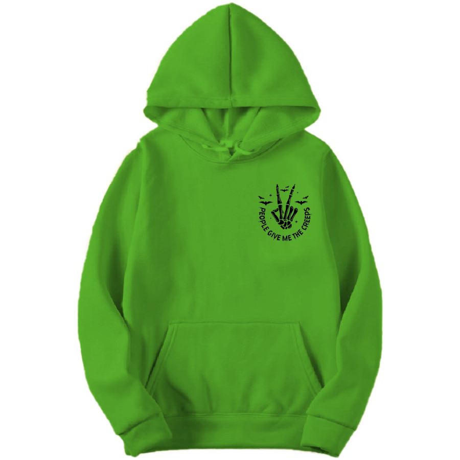 Embroidered Skeleton Hand Hoodie