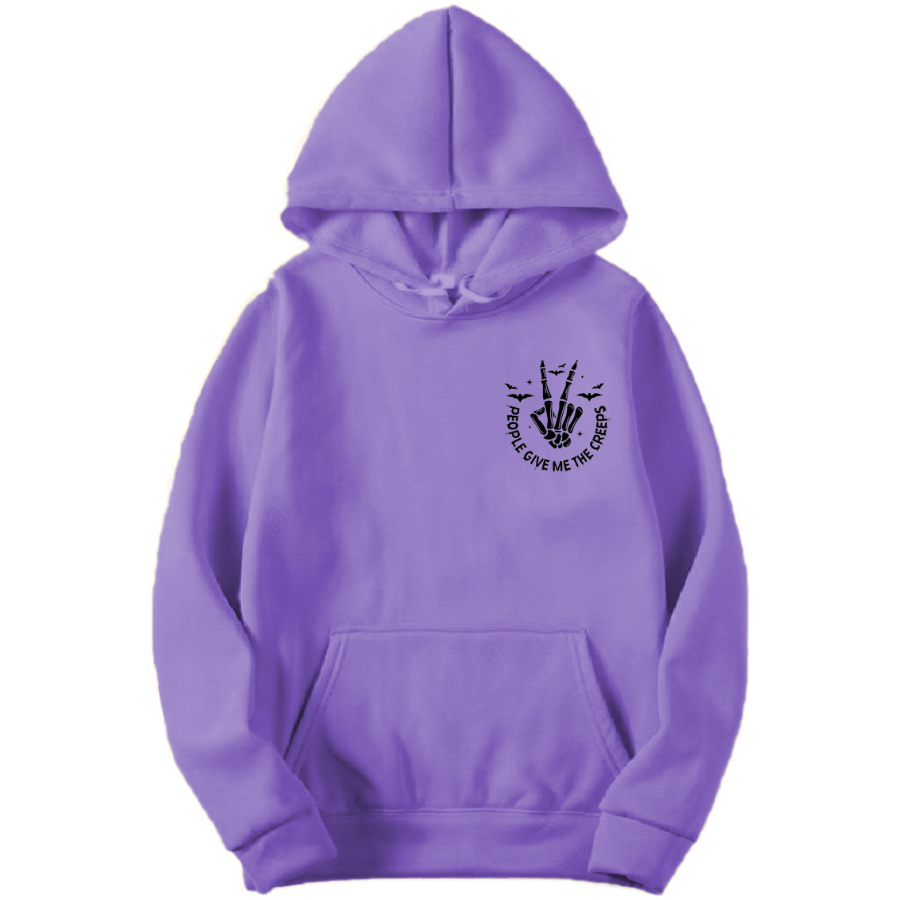 Embroidered Skeleton Hand Hoodie