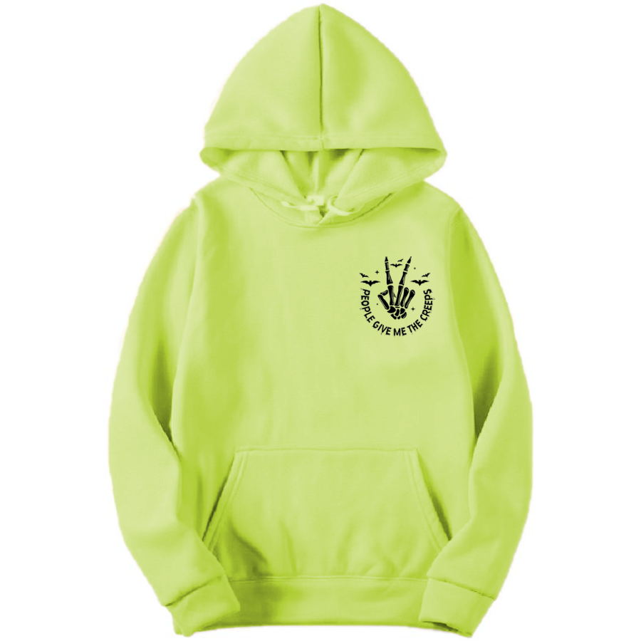 Embroidered Skeleton Hand Hoodie