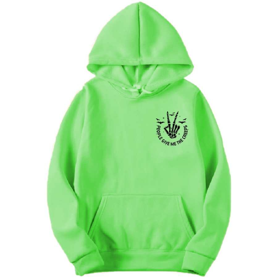 Embroidered Skeleton Hand Hoodie