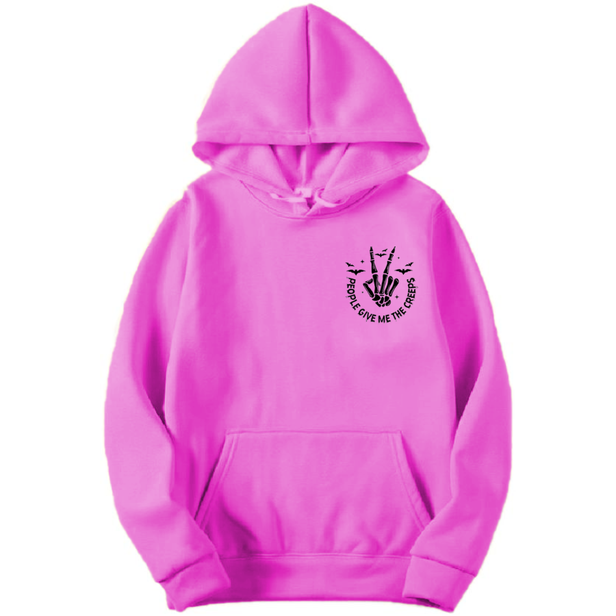 Embroidered Skeleton Hand Hoodie