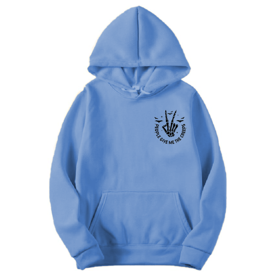 Embroidered Skeleton Hand Hoodie