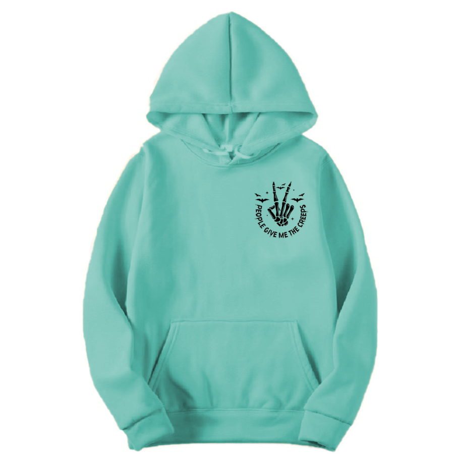 Embroidered Skeleton Hand Hoodie