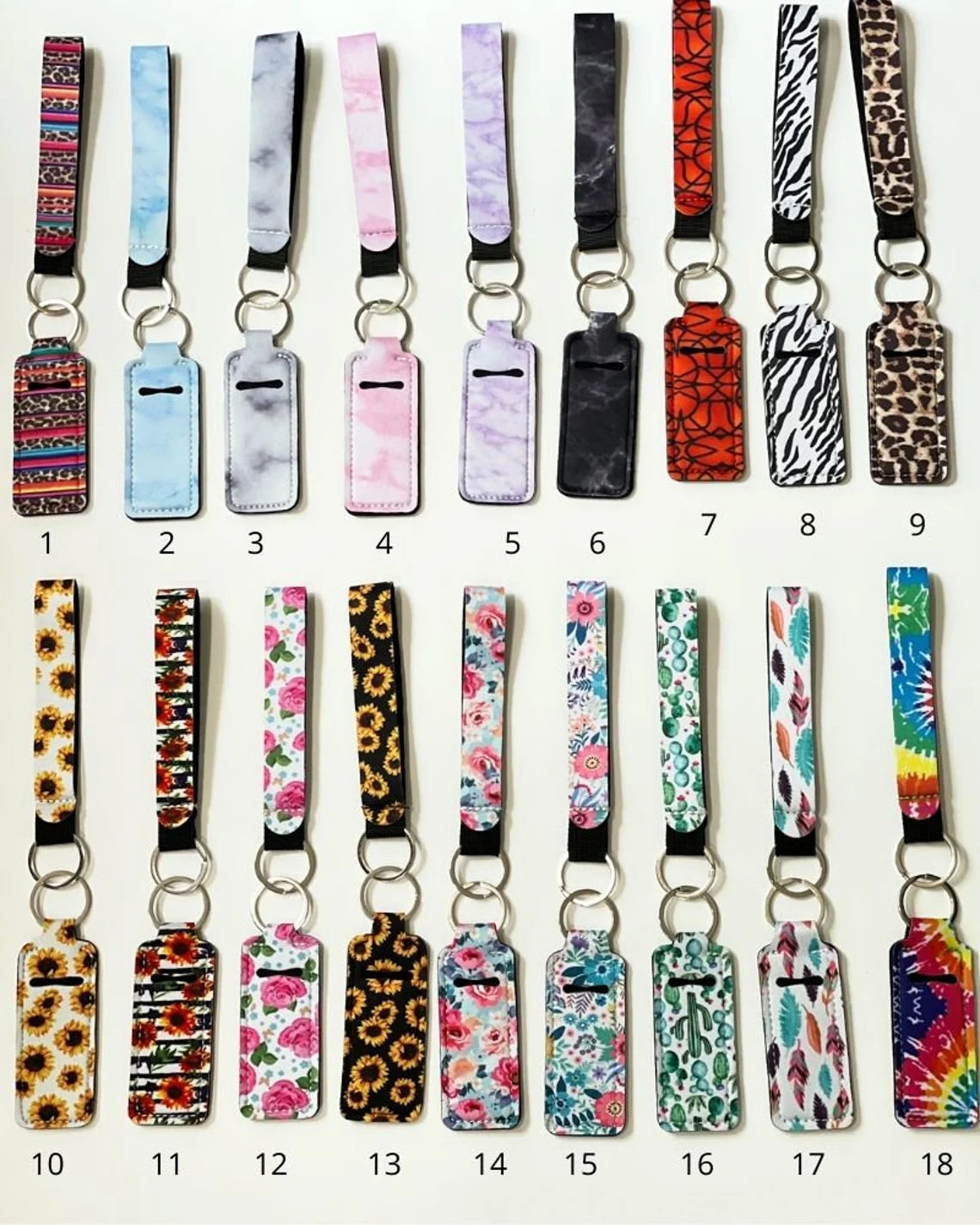 CUSTOM Keychain set For Women (Build Your Own), Wristlet keychain, Safety keychain set, keychain with alarm, Chapstick holder Keychain