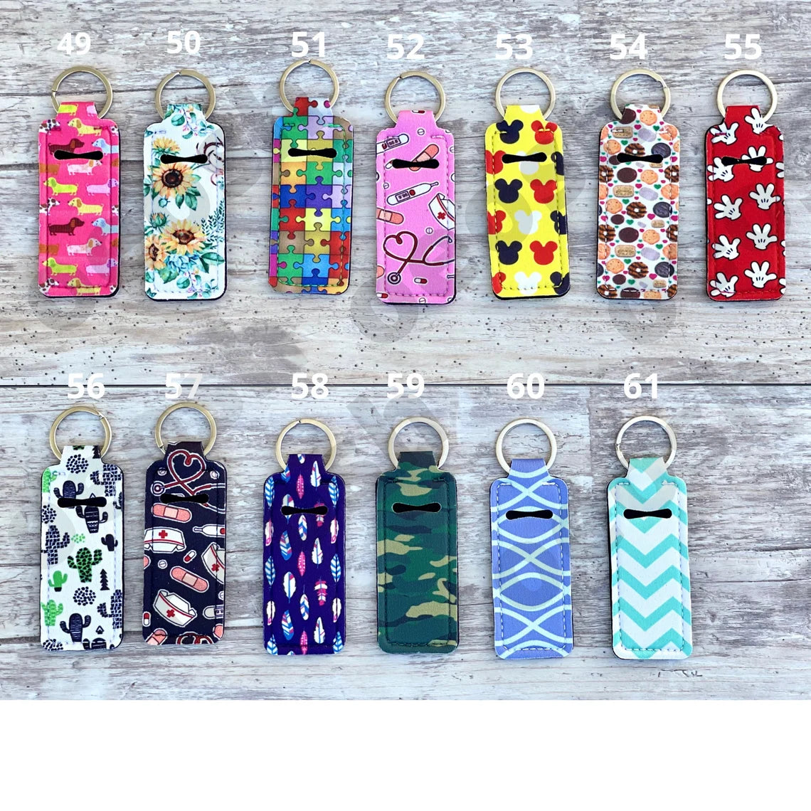 Bulk Chapstick Holder Keychains - Keep Your Lips Moisturized Anywhere, Anytime!