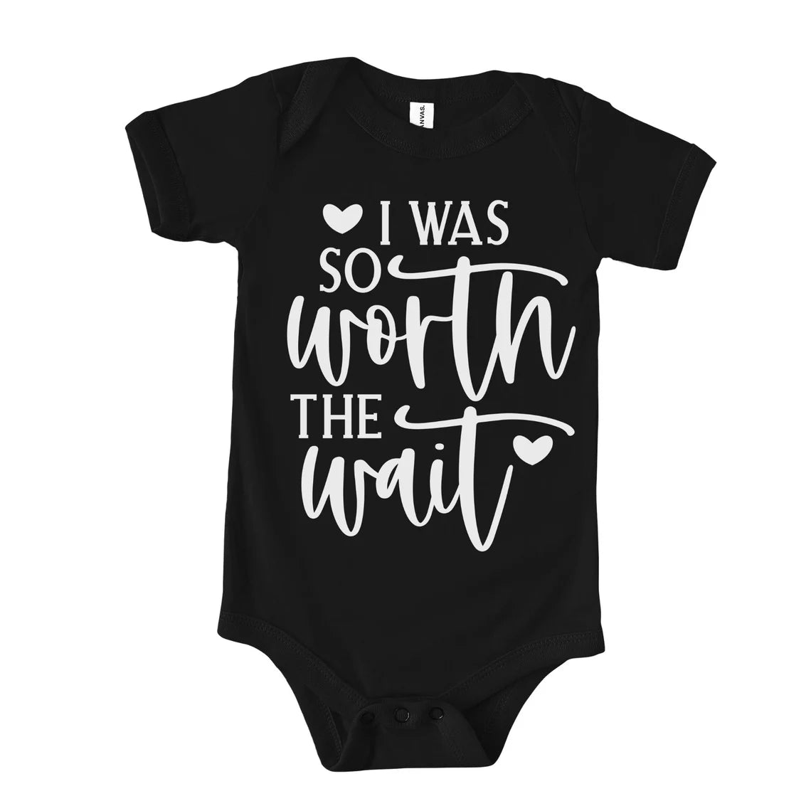 Worth the wait gender neutral Baby Bodysuit, Worth the wait baby gift, Baby announcement Bodysuit