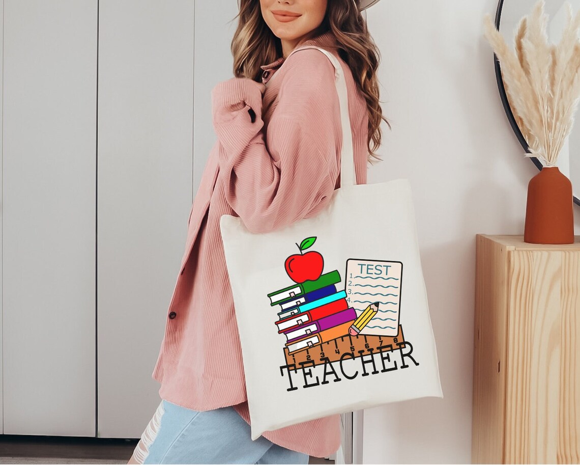 Teacher Tote Bag, Teacher Gift, Teacher Appreciation, Back to School, First day of school, Reusable bag