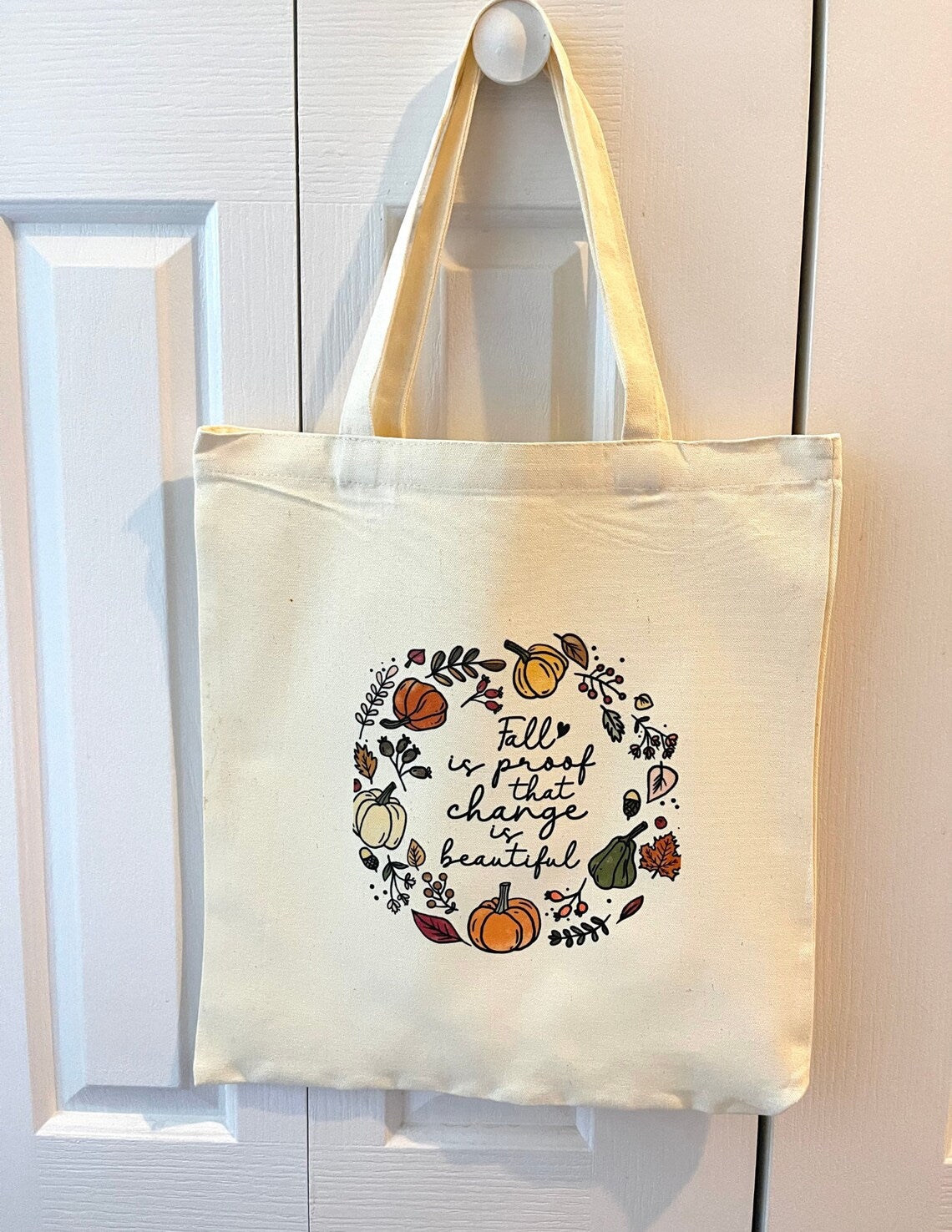 Fall Tote Bag, Aesthetic Tote Bag, Canvas Tote Bag, Autumn tote bag, Fall Tote, Farmhouse tote bag