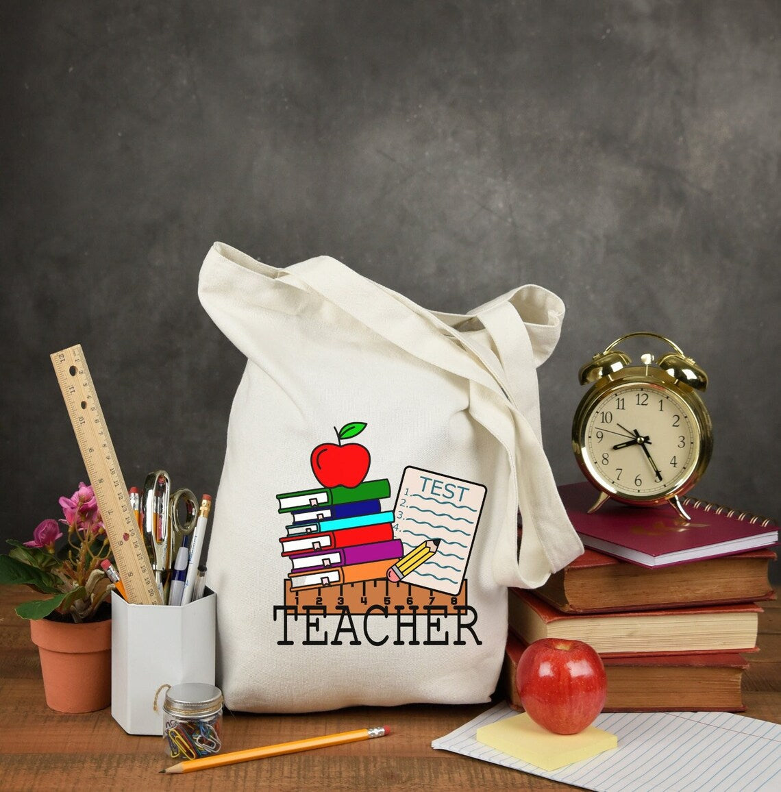 Teacher Tote Bag, Teacher Gift, Teacher Appreciation, Back to School, First day of school, Reusable bag