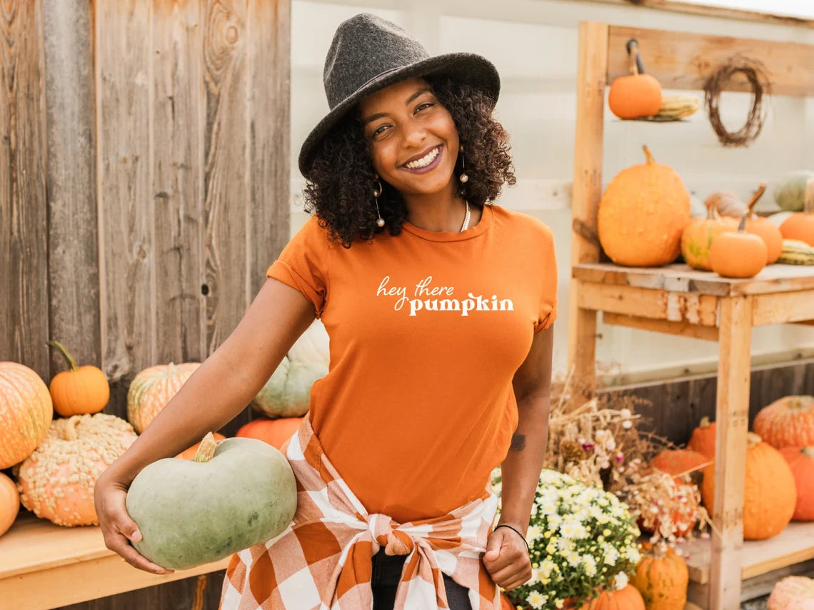 Hey There Pumpkin T-shirt, Autumn Shirt, Pumpkin shirt, Thanksgiving shirt, Cute fall shirt,Fall Graphic Tee