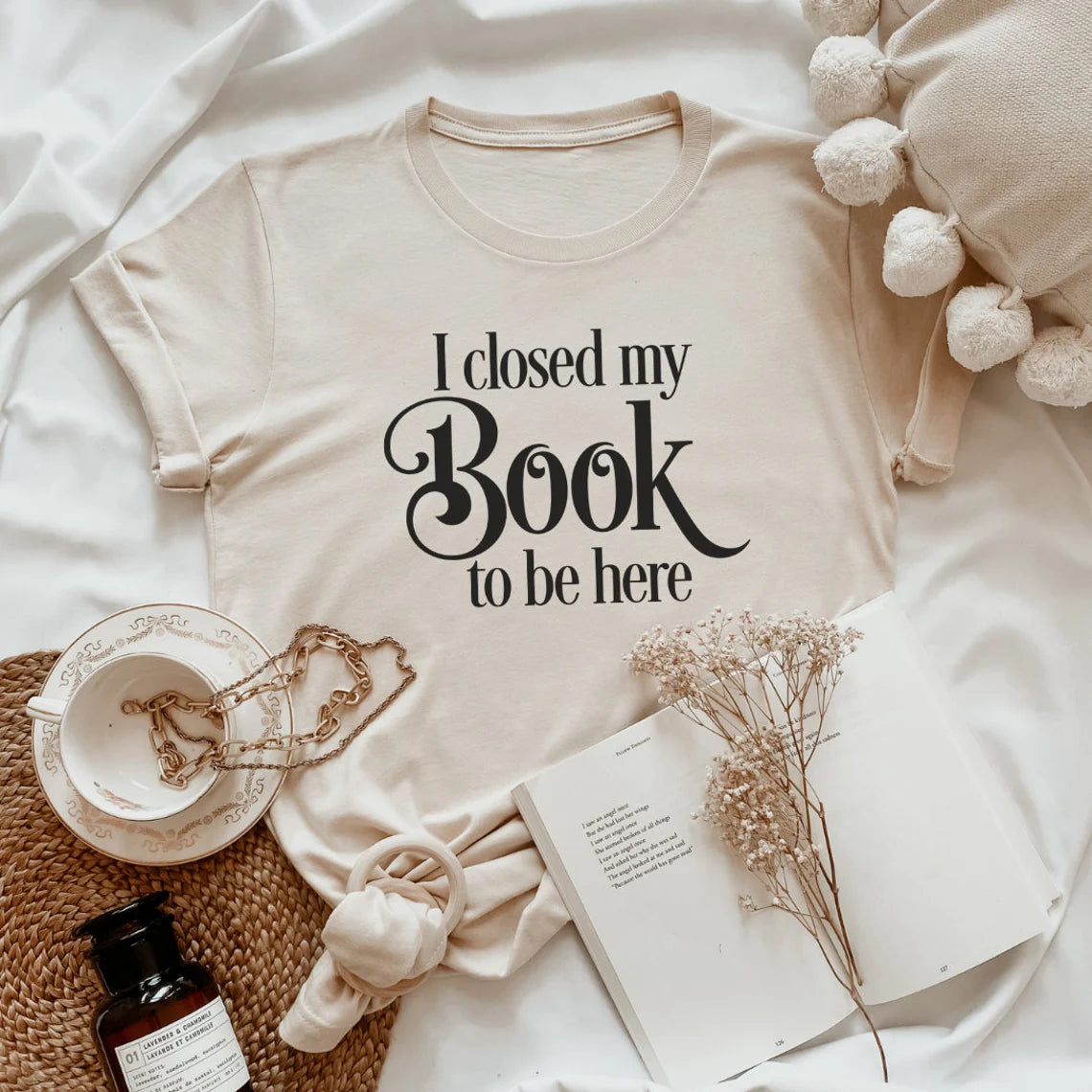 I Closed My Book to Be Here T-shirt, Book lover gift, Book shirt, Reading shirt, Librarian shirt