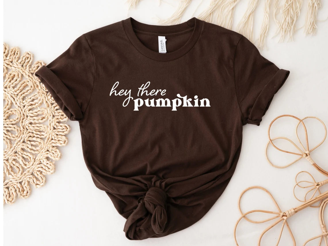 Hey There Pumpkin T-shirt, Autumn Shirt, Pumpkin shirt, Thanksgiving shirt, Cute fall shirt,Fall Graphic Tee