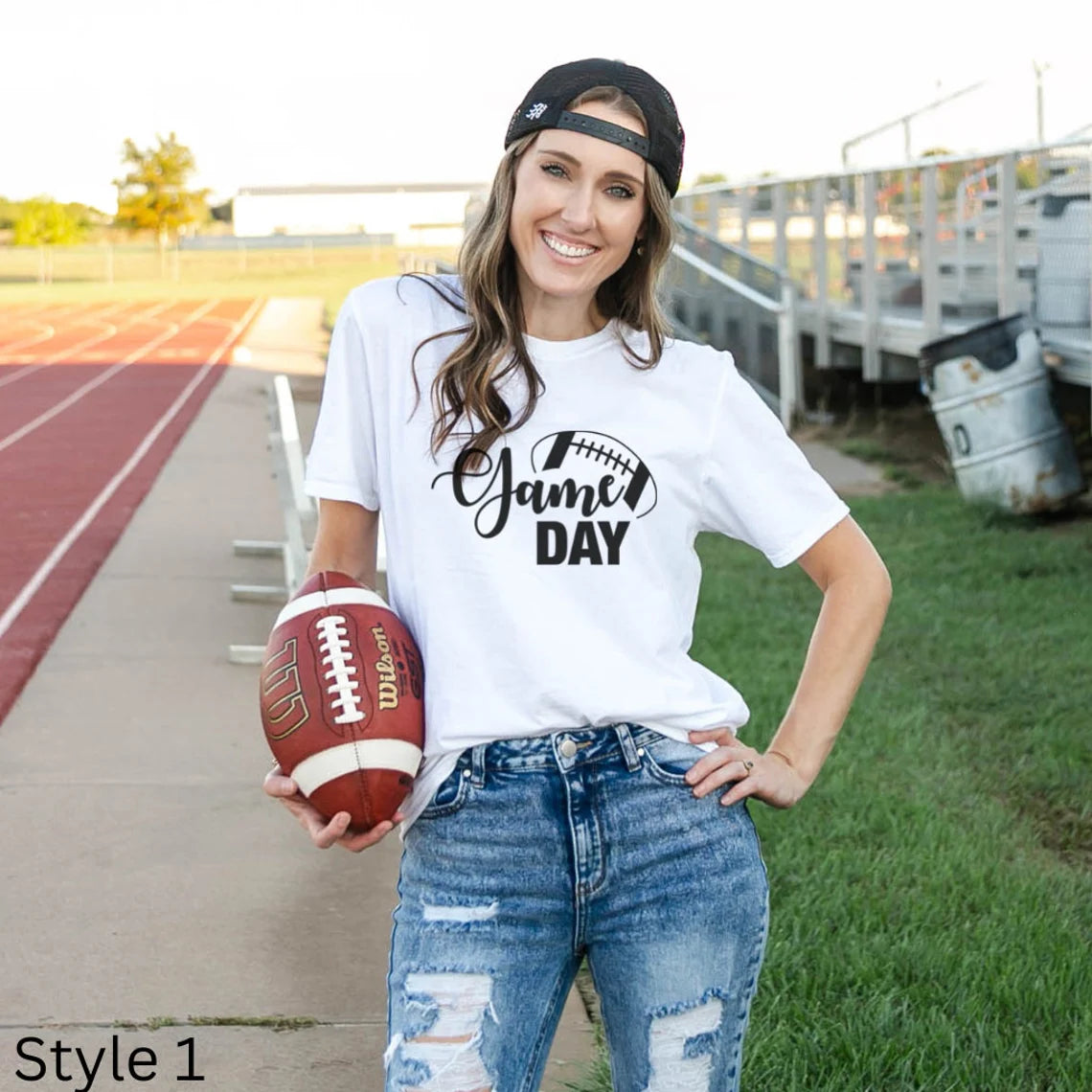 Game Day Football Shirt, Football Shirt, Women's game day shirt, Game day shirt, school spirit, Football Mom,