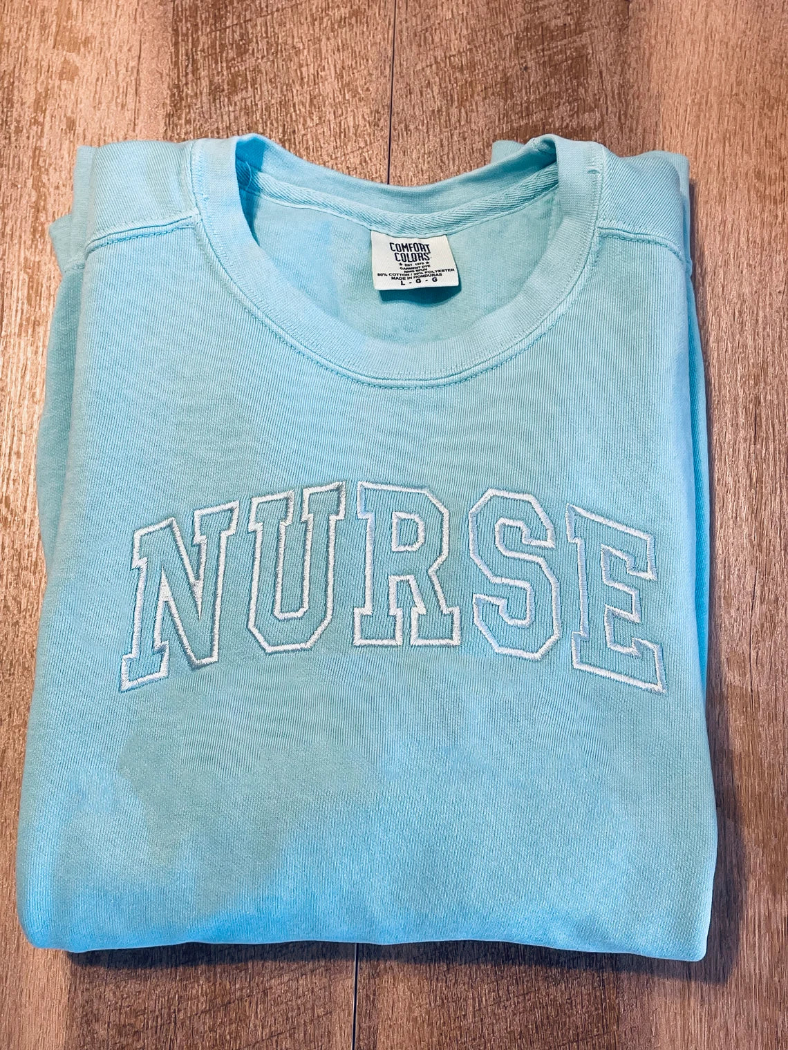 Embroidered Nurse Sweatshirt, Nurse Sweatshirt, RN sweatshirt for women, RN student Sweatshirt, Pull over Sweatshirt, Nurse gift