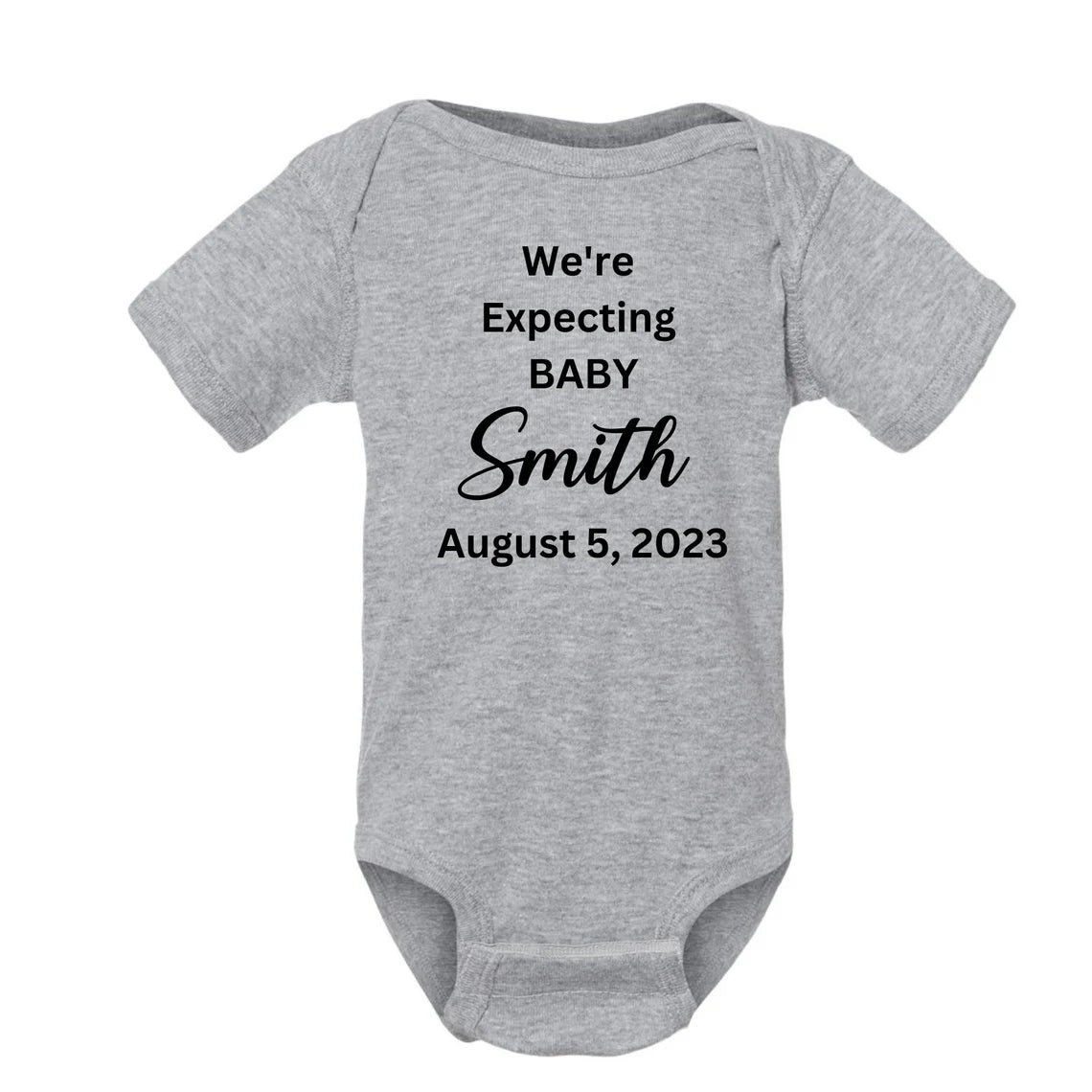 Custom Pregnancy Announcement, Baby Announcement Bodysuit, Husband Pregnancy Announcement, Baby Shower Gift, Couple Pregnancy Announcement