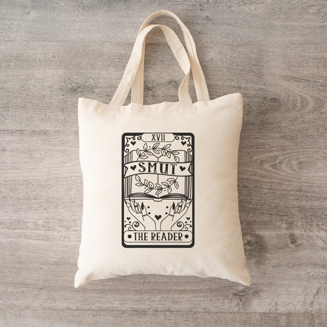 Smut The Reader Tarot Card Tote Bag, Smut Reader Gifts, Smut Book Reader, Book lover Gift, Smut Book Reader, Romance Reader