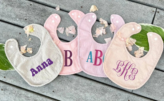 Personalized Monogrammed Baby Bib,Embroidered Baby Gift,Customized Bibs for Baby, Drool Bib for Baby, Bibs for baby girl,Bibs for baby boy