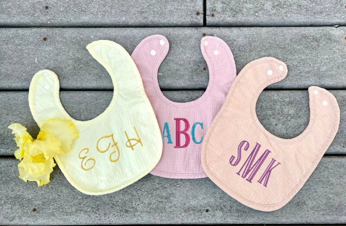 Personalized Monogrammed Baby Bib,Embroidered Baby Gift,Customized Bibs for Baby, Drool Bib for Baby, Bibs for baby girl,Bibs for baby boy