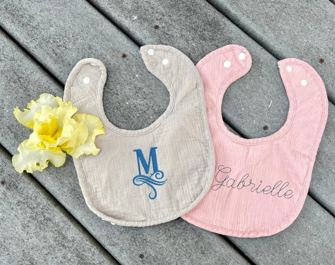 Personalized Monogrammed Baby Bib,Embroidered Baby Gift,Customized Bibs for Baby, Drool Bib for Baby, Bibs for baby girl,Bibs for baby boy