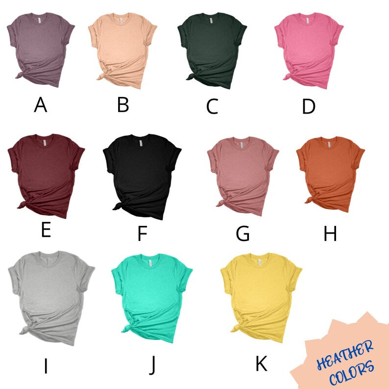 Heather Colors Personalized Teacher T shirt