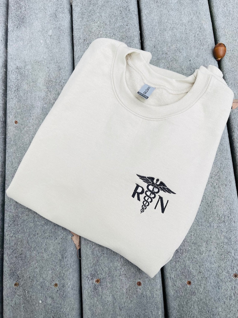 RN Embroidered Sweatshirt