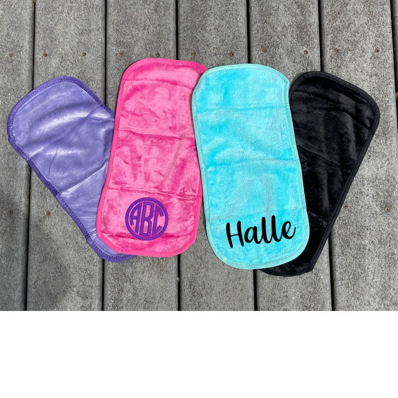 Custom Monogrammed Makeup Remover Towel