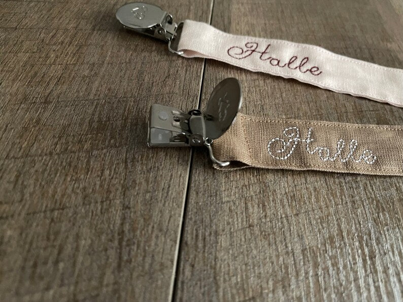 Personalized Pacifier Clips