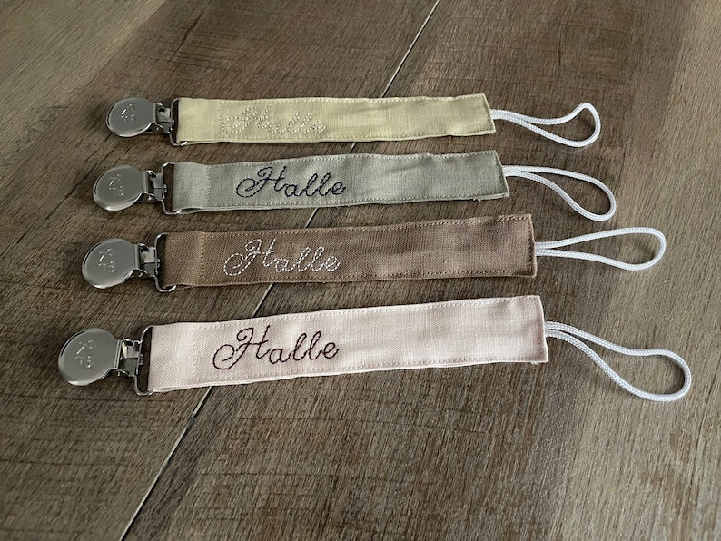 Personalized Pacifier Clips