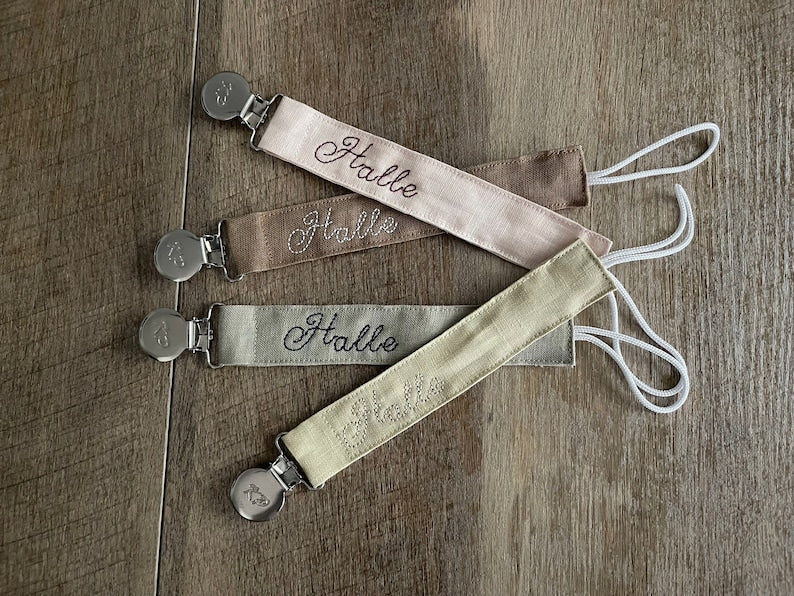 Personalized Pacifier Clips