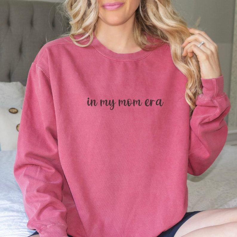 'In My Mom Era' Embroidered Sweatshirt