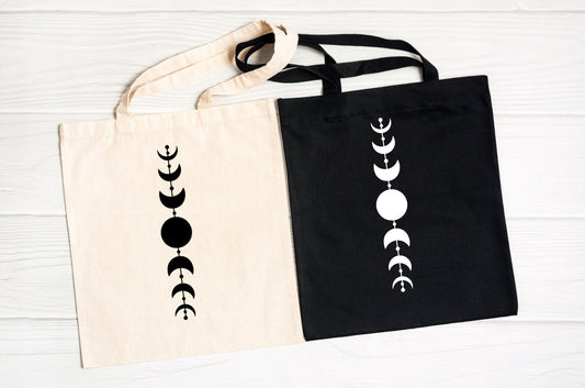 Moon Phase Canvas tote bag