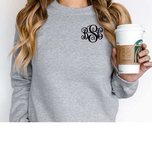 Embroidered Monogram Sweatshirt