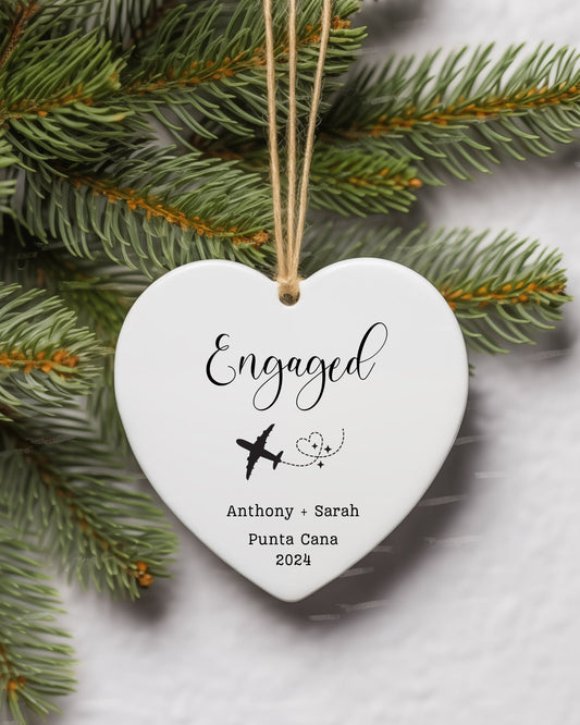 Personalized Destination Wedding ornament