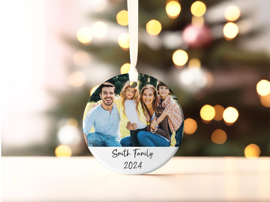 Personalized Family Picture Ornament