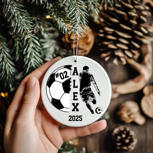 Personalized Boy Soccer Ornament